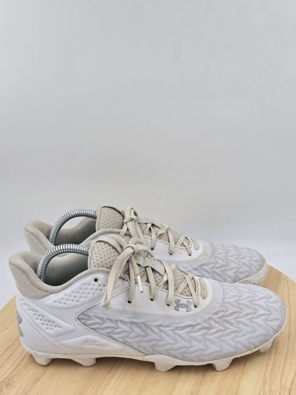 Under Armour Yard MT 3.0 TPU Baseball Cleats White 3027449-101 Men's Size 9